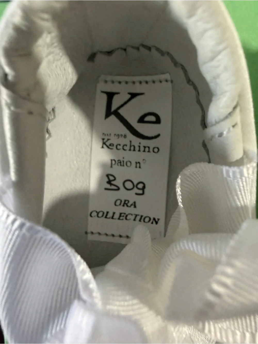 NIB Kecchino Luxury Italian White Baptism Shoes 0-3M